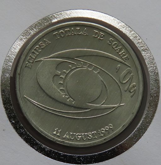 Total eclipse of the Sun first day coin stamp cover, 11 AUGUST 1999 Romania
