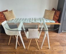 Glass kitchen table