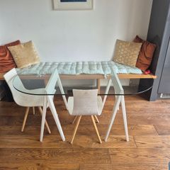 Glass kitchen table