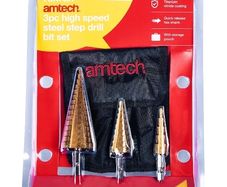 HSS step drill bits 3 sizes