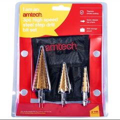 HSS step drill bits 3 sizes