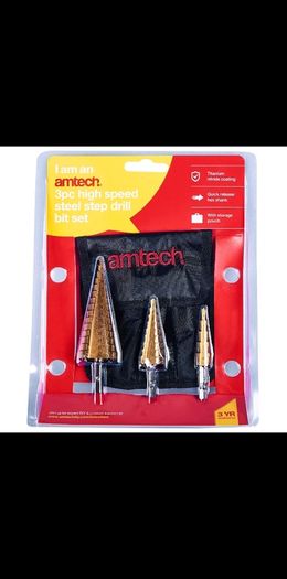 HSS step drill bits 3 sizes