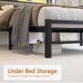 King Size Bed Base with Charging Station and Led lights Image 3