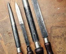 4 Moore and Wright bearing scrapers