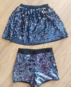 Girls skirt and shorts with sequins