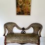 19th century carved mahogany sofa Image 2
