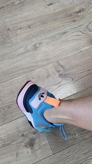 ADIDAS Women's  ZX700 blue mix trainers Sz 8 UK - RRP 149