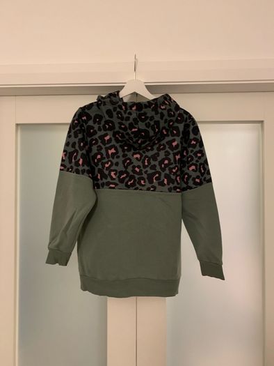 Next Khaki Green & Pink Womens Hoodie