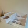 White Desk Organizer with Drawers Image 2