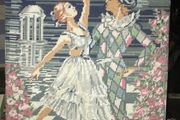 Original French tapestry on board