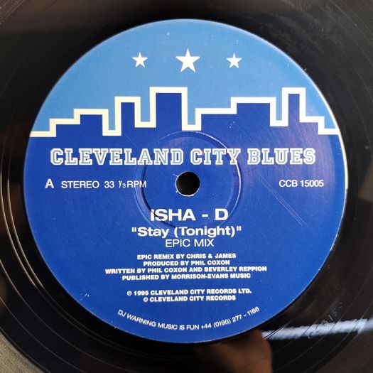 Isha-D - Stay (Tonight) - Cleveland City Blues - ORIGINAL '96 Pressing! QUALITY 90s Oldschool HOUSE!