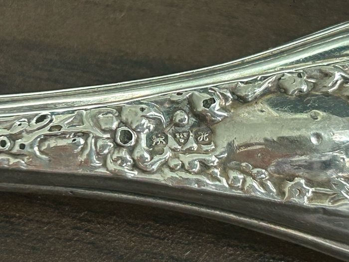 Victorian button hook silver handle