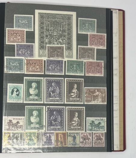 Collection: Poland Stamps mainly used however some mint noted along with some miniature sheets on 38 pages