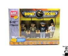 Pack of 4 block tech dino park figures Fits Other Major Brands