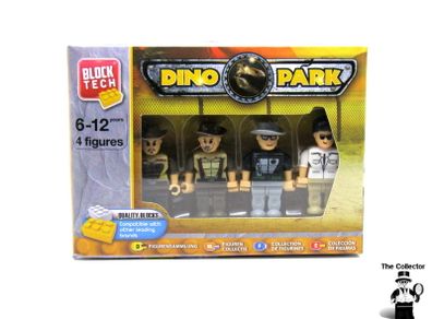 Pack of 4 block tech dino park figures Fits Other Major Brands