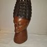 Large hand carved African wooden bust Image 5