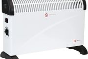 2000W Portable Electric Convector Heater Radiator with 3 Adjustable Heat Settings and Over Heat/Tip Over Cut-Out Function - White