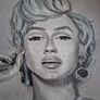 Framed Drwaing of Marlyn Monroe Image 3