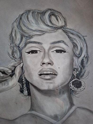 Framed Drwaing of Marlyn Monroe