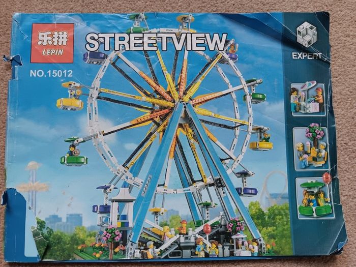 Lego compatible ferris wheel