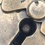 1909 Customs & Excise antique solid brass Paper-Seal Padlock (Tucker & Reeves / Hobbs & Co.) Image 6