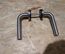 Polished chrome door handles