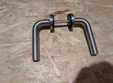Polished chrome door handles