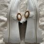 White Remonte Buckle Low Platform Loafers - Size 39- Nearly New Image 4