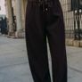 Fab Zara Dark Burgundy Suede Effect Hoodie Jacket and Matching Wide Leg Trousers Co Ord   UK 14 Image 9