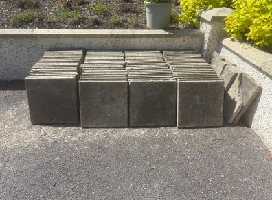 Patio stone slabs