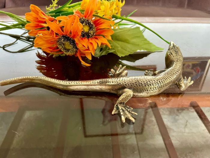Peerage Brass Lizard Post War 1950s 25 cm