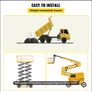 6L 12V Hydraulic Pump Single Acting 2850RPM for Tipper Trailer with 4.5m Remote Image 3
