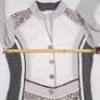 Just White Grey Off-White Baroque Patterned Button-Up Jacket Blazer 10UK/38EU Image 7