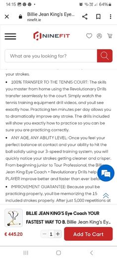 Tennis equipment
