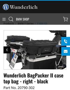 Wunderlich Side bag lid top bags