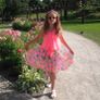 Girls Flower Sleeveless Pleated Chiffon Dress Age 9-10yrs Image 2