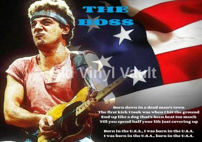 Bruce Springsteen The Boss Poster Print NEW