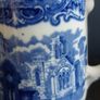 Fabulous Antique Blue and White Hot Chocolate Pot By George Jones & Sons in the Abbey Pattern, Circa 1901-1921, Capacity 1 Pint, Lid is Missing Image 9