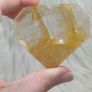 Golden healer heart with stand Image 2