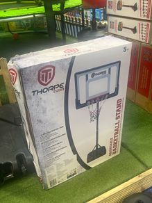 Portable basketball stand in box