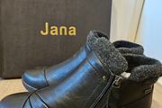 Jana - Twin Zip Ankle autumn winter Boots Black  Cosy Soft Flex German quality Size 4 UK4 37 EU NEW &amp; Boxed RRP 70 last pair