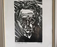 Woodcut Print Harry Kernoff RHA W. B. Yates