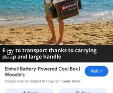 Einhell Battery-Powered Cool Box