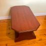 Elegant Dark Wood Coffee Table with Handy Storage Shelf Image 3