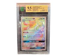 9.5 Gem Mnt 2019 Pokemon Tcg Sm Unbroken Bonds #218 Blastoise - Gx Full Art Secret Rare