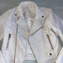 Faux leather girls jacket age 10-11