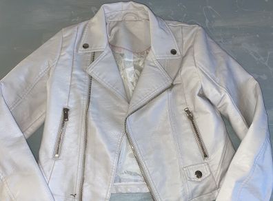Faux leather girls jacket age 10-11