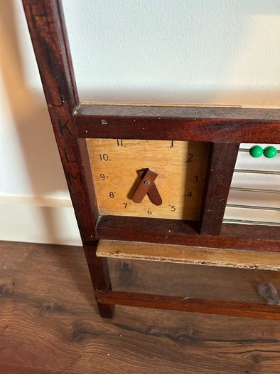 Vintage children's wooden educational learning frame