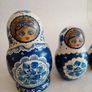 Vintage Signed Hand Painted Russian Nesting Dolls Image 3