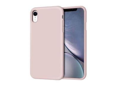Liquid Silicone Case For iPhone XR Luxury Thin Soft Phone Cover New Pink Sand - FHT3IPXRLK